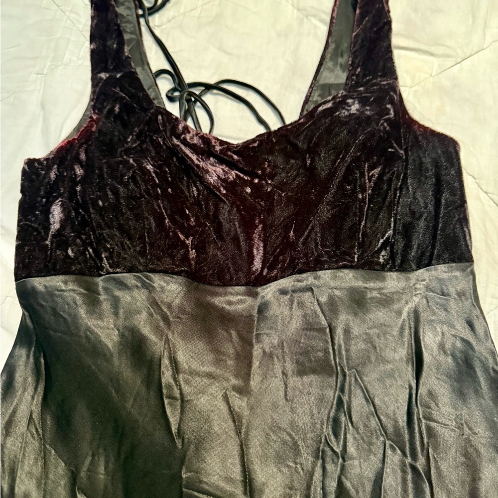 R-Wear Rampage Gothic Vampire Black Velvet Satin Corset Dress Sz 3 Steampunk Y2K